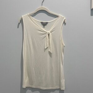 Cream Sleeveless Top
